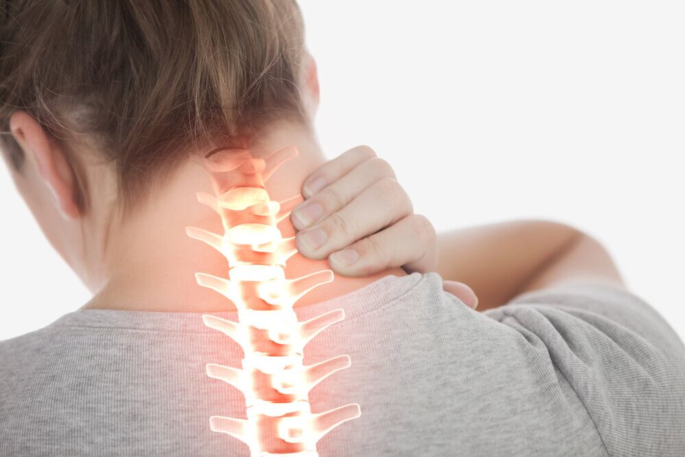 Hals Schmerz wéinst Osteochondrose